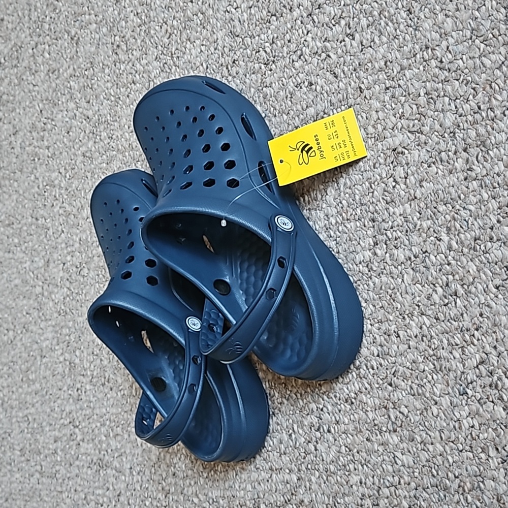 New Unisex Active Solid Blue Clog. - Picture 2 of 7